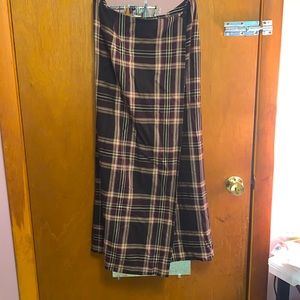 Charter Club plaid wrap skirt